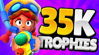 PUSHING TO 35000 TROPHIES #3 GLOBAL | Brawl Stars