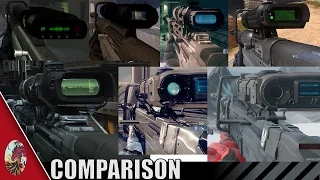 Halo 1-5 Sniper Rifle Comparison (All Halo Games Included)