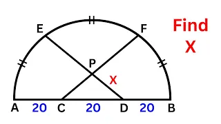 Find the length X | Math Olympiad Geometry Problem | Important Geometry and Algebra Skills Explained