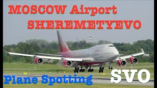 MOSCOW SHEREMETYEVO Airport | SVO |  PLANE SPOTTING | AEROFLOT | ROSSIYA | SSJ100 | 2021 | СПОТТИНГ