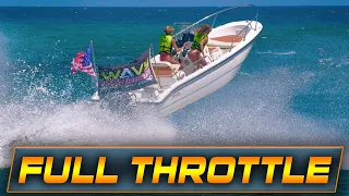 BLUE TOP LEGEND TWINS FULL THROTTLE AT BOCA INLET !! | WAVY BOATS | HAULOVER INLET BOATS