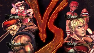ROLENTO & XIAOYU vs CODY & ELENA - Street Fighter X Tekken
