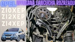 Z14XEP Timing chain replacement Opel Z14XEP Z12XEP Z10XEP Astra Corsa Meriva