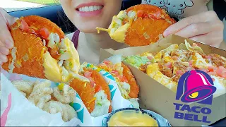 ASMR TACO BELL NAKED CHICKEN CHALUPA + NACHOS CAR MUKBANG