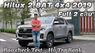 Toyota Hilux 2.8AT 2019 màu bạc cực mới chạy lướt 52.000 kilomet | Xe lướt bán tải Truck Pick up