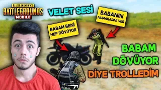 BABAM HERGÜN BENİ DÖVÜYOR DİYEREK AĞLADIM (VELET SESİ TROLL) - PUBG Mobile