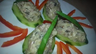 Самая вкусная закуска на огурце!!!