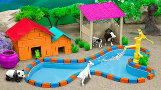 DIY mini Farm Diorama with House For Cow, Pig | Horse House – Cow Shed | Woodworking project #2