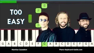 How to Play the Melody of How Deep Is Your Love by The Bee Gees on Piano and Keyboard