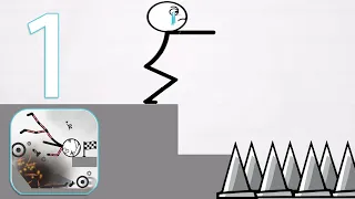 Stickman Challenge - Levels 1 - 13 - Funny Stickman Hundreds Way To Get Killed-Gameplay Walkthrough