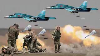 Finally! The Russian Air Force uses the deadly RBC-500 and FAB-250M54 cluster bombs