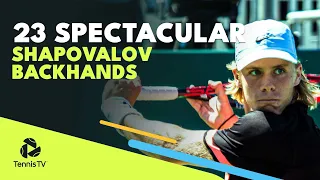 23 Spectacular Denis Shapovalov Backhands!