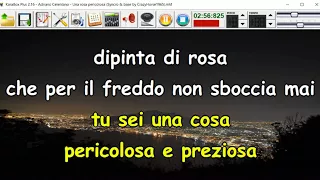 Adriano Celentano - Una rosa pericolosa (Syncro by CrazyHorse1965) Karabox - Karaoke