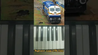 5 Amazing train horn sounds on Casio piano part-1 #viral #trainhorns#indiantrains#viralshorts