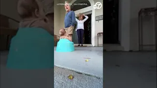 Grandparents delighted after prankster parents leave infant on doorstep