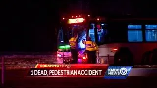 City bus strikes, kills pedestrian on U.S. Highway 71