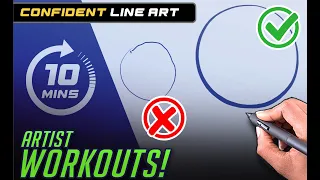 DRAW CONFIDENT LINE ART! - 10 min ARTIST WORKOUTS