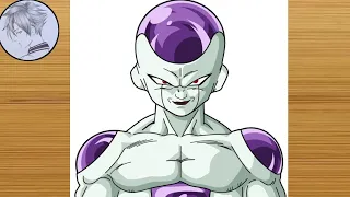 How to draw frieza from dragon ball super l easy step by step l All Anime Drawing Art