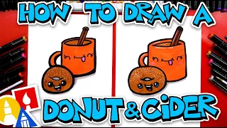 How To Draw A Donut And Apple Cider