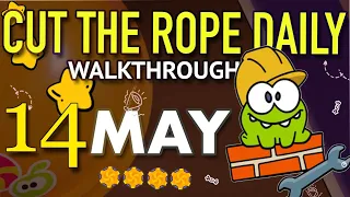 Cut The Rope Daily May 14 | #walkthrough  | #10stars | #solution