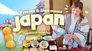 We tried a Traditional Japanese Ryokan in the Japanese alps 🇯🇵 Taking a Shinkansen to Nagano 🚄