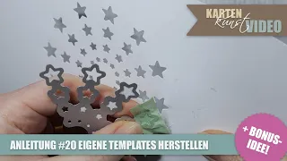 Karten-Kunst Anleitung #20 Eigene Templates herstellen + Bonus-Idee!