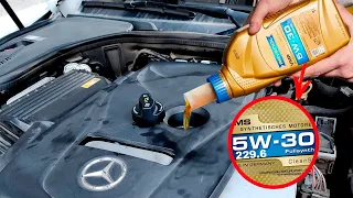 Mercedes W213 I Engine Oil Change The Classic Way / Special approval 229.6 for Engines M274 M276 270