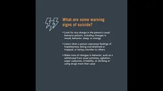 Suicide Risk Factors and Warning Signs | Merck Manual Consumer Version