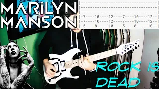 Marilyn Manson - Rock is Dead |Guitar Cover| |Tab|