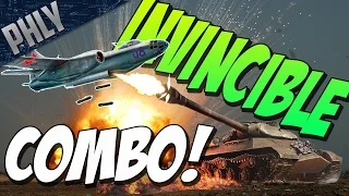 INVINCIBLE COMBO! IS-3 & IL-28 JET BOMBER! War Thunder Tanks Gameplay