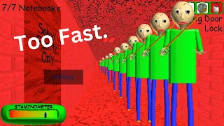 Baldi's Maximum Speed in Remastered...