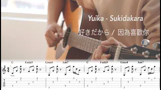 Yuika  -  Sukidakara  好きだから。/ 因為喜歡你 Guitar Tab