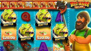 I HIT A 4 SCATTER BONUS BUY ON BIG BASS SPLASH! (BIG WIN)