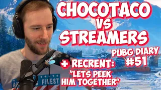 ChocoTaco vs Streamers | Streamer Vs Streamer | PUBG DIARY #51