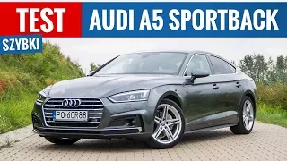 Audi A5 Sportback 2.0 TDI 190 KM Quattro (2017) - TEST PL