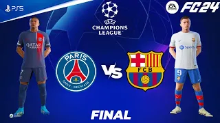 FC 24 - PSG vs Barcelona | UEFA Champions League Final Full Match | PS5™ [4K60]