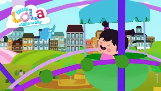 What will Lola discover today? The Ferris wheel, the balloon shop or the skatepark?