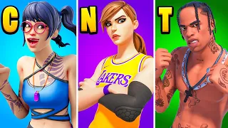 The SWEATIEST Fortnite Skin Of Each Letter