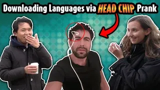 Downloading Languages via Head Chip Prank