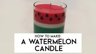 How to make a watermelon candle 🍉 | Supplies For Candles