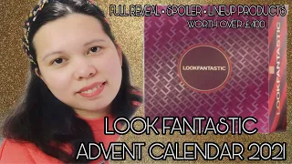 FULL REVEAL SPOILER LOOKFANTASTIC ADVENT CALENDAR 2021 LINEUP PRODUCTS | UNBOXINGWITHJAYCA