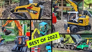 Best of 2022 Bartste RC models RC excavator, trucks and more, bonus fail at the end.