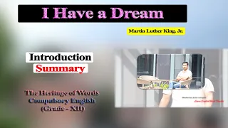 I Have a Dream | Martin Luther King Jr. | Summary | With British Accent | The Heritage of Words