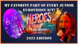 My favorite part of every Junior Eurovision act! | 2023 edition | JESC
