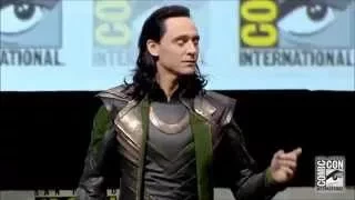 Tom Hiddleston as LOKI русские субтитры(FULL appearance)-Comic-Con 2013