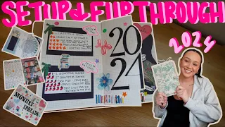 2024 reading journal set up + flip through | cute & colorful, trendy spreads 🎀