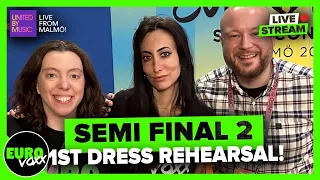 EUROVISION 2024: SEMI FINAL 2 - 1ST DRESS REHEARSAL (REACTION) // LIVESTREAM