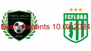 BEST MOMENTS: FA Tartu Kalev - Tallinna FC Flora U15 (10.02.24)