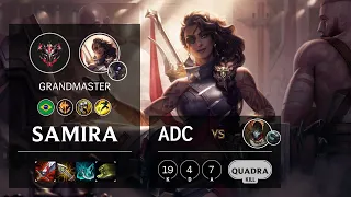 Samira ADC vs Jhin - BR Grandmaster Patch 10.22