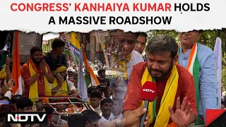 Kanhaiya Kumar Nomination | Kanhaiya Kumar Holds A Massive Roadshow After Filing Nomination